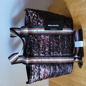 Think Royln Jr Wingman Leopard-Print Tote